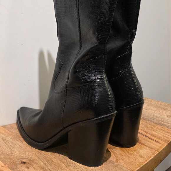 Aldo Knee Length Cowboy Boots - Picture 1 of 6